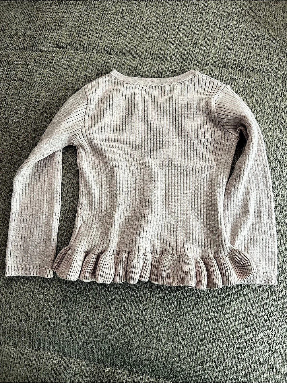 Quincy Mae Ribbed & Ruffle Matching 3 piece 45Set 18-24M - Picture 8 of 16